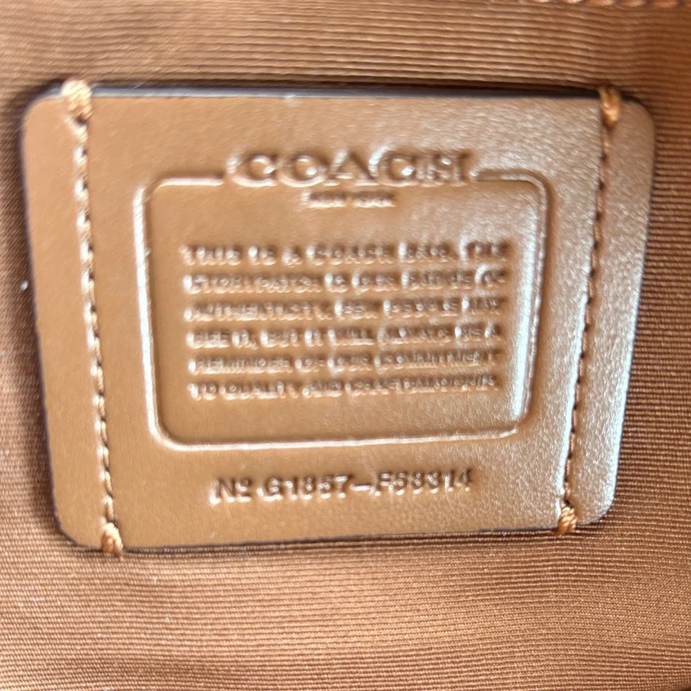 Coach Signature Brown Backpack - Picture 4 of 5